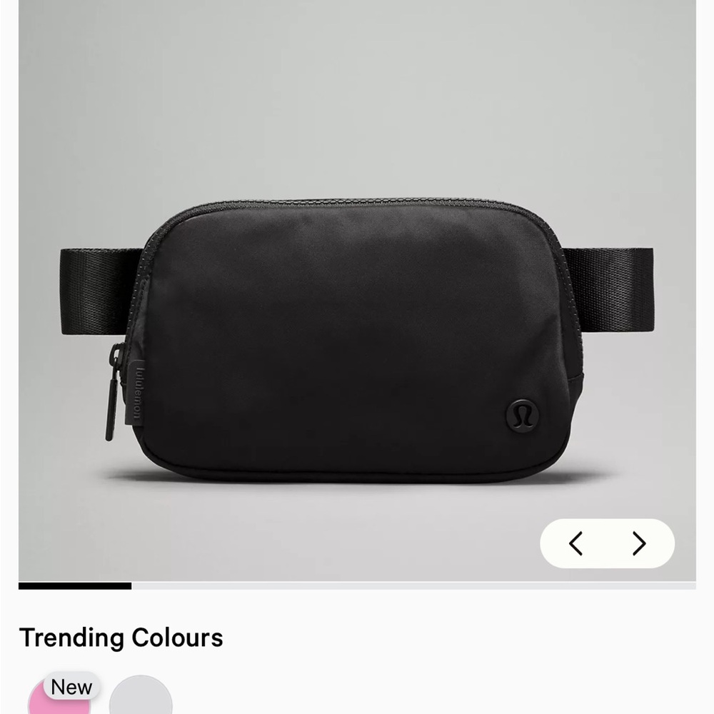 lululemon athletica Black Compact Belt Bag